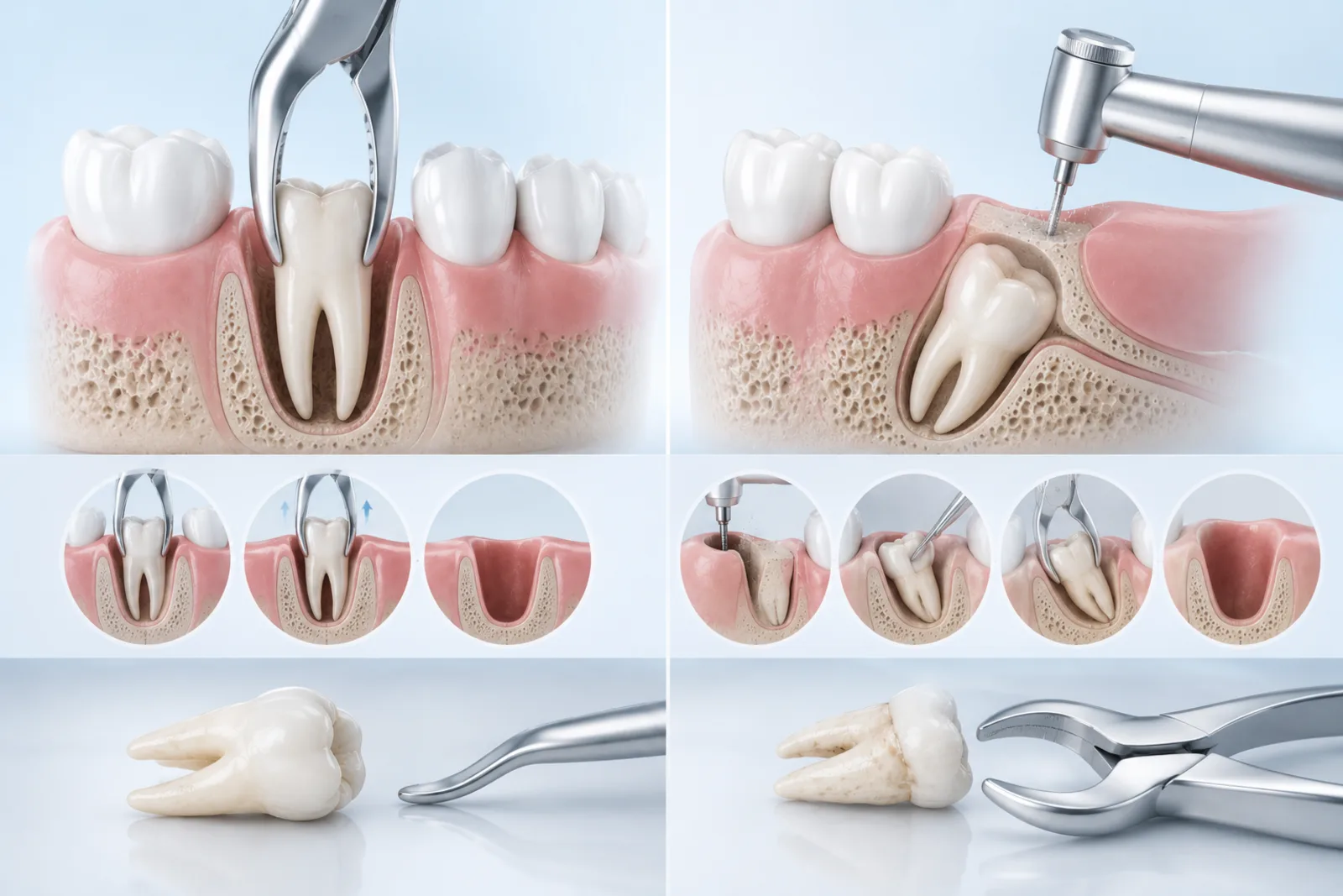 Extraction simple ou chirurgicale : quelle différence ?