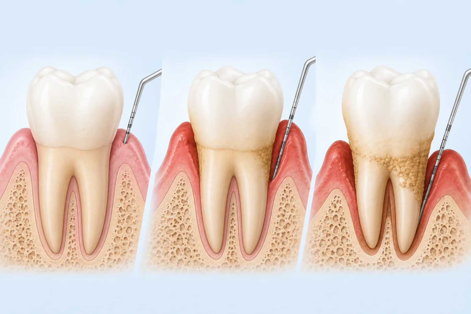 Parodontite : peut-on éviter le déchaussement des dents ?